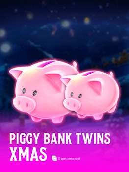 Piggy Bank Twins Xmas